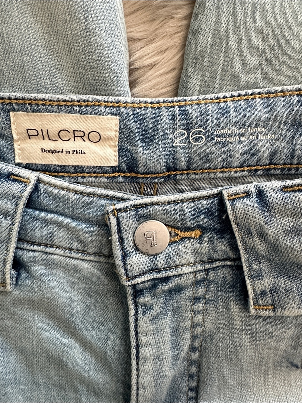 Anthropologie Pilcro Sailing Theme High-Rise Crop Tapered Carpenter Jeans - Picture 12 of 14